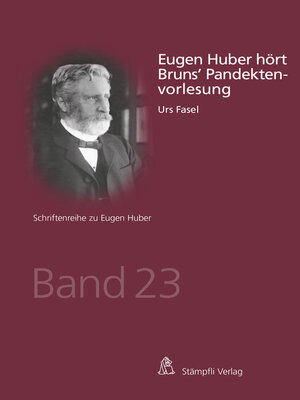 cover image of Eugen Huber hört Bruns' Pandektenvorlesung
